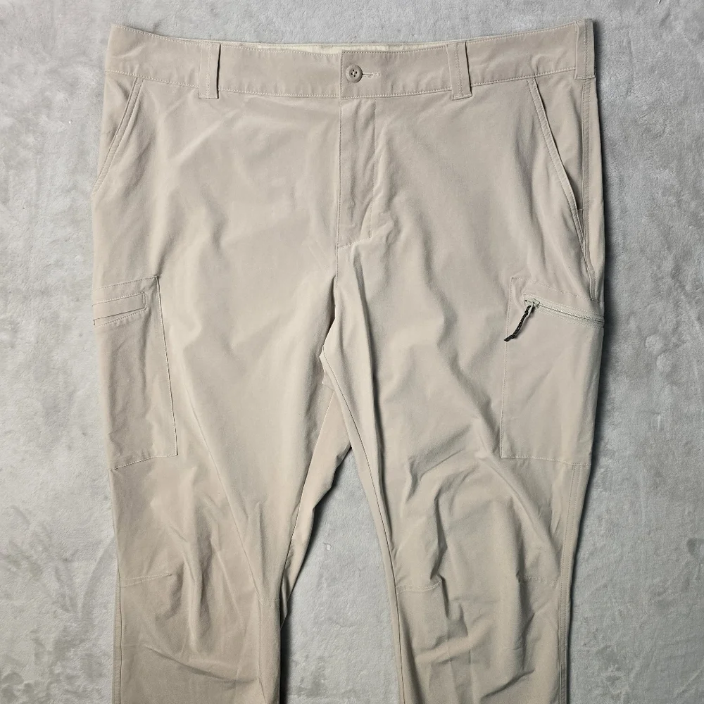 Columbia PFG Omni-Shield Pants Men Biege 40x32  Hiking Fishing